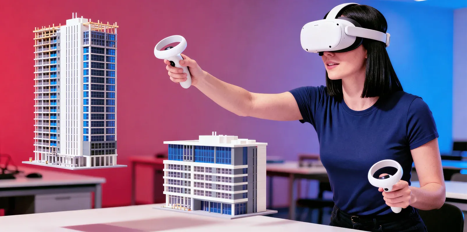 Civil engineering students practising VR surveying at BITS Pilani Hyderabad