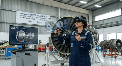 Why Aerospace MROs Are Adopting VR for Maintenance Training: What DGCA and EASA Compliance Looks Like